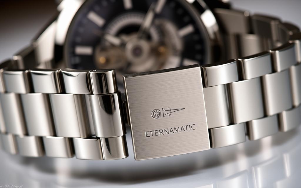 eternamatic 3003 170-t watch stainless steel integrated bracelet