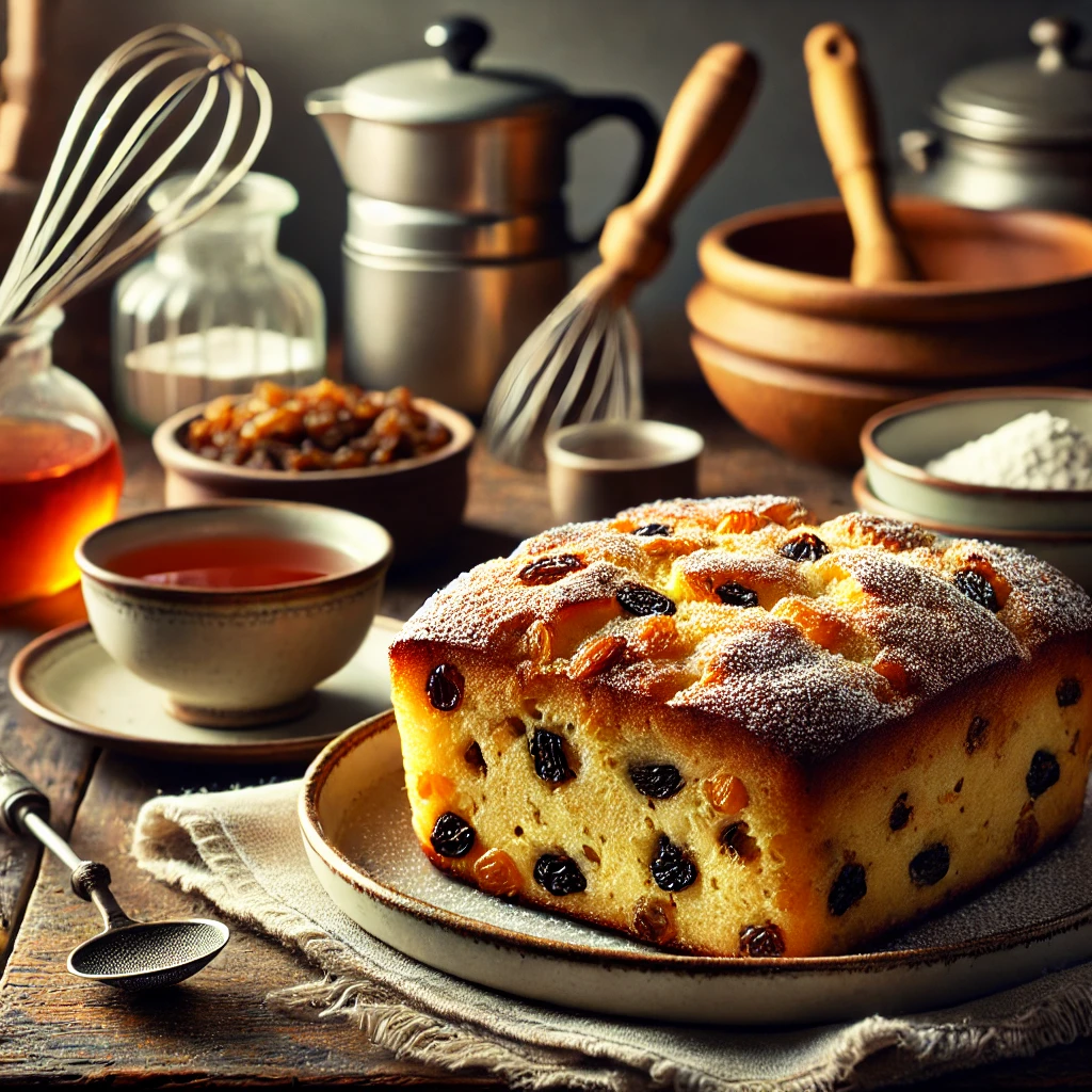 grandma old fashioned bread pudding